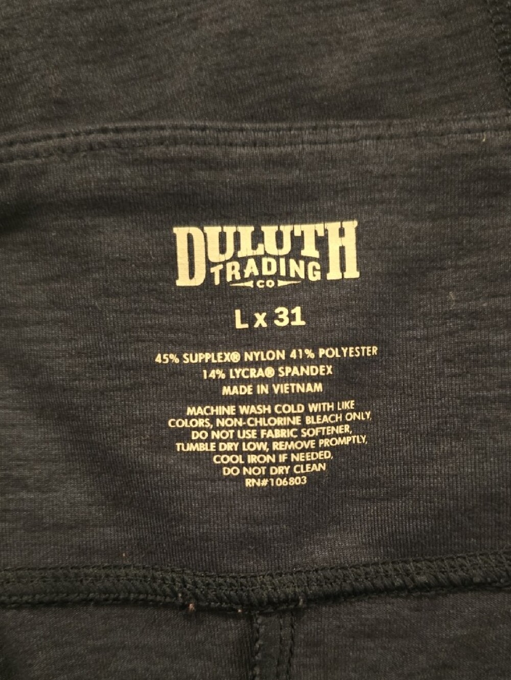 Duluth Trading Co. Navy Heather Noga Pants - Picture 2 of 6